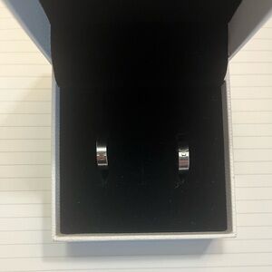 Pandora Silver Huggie Hoop Earrings